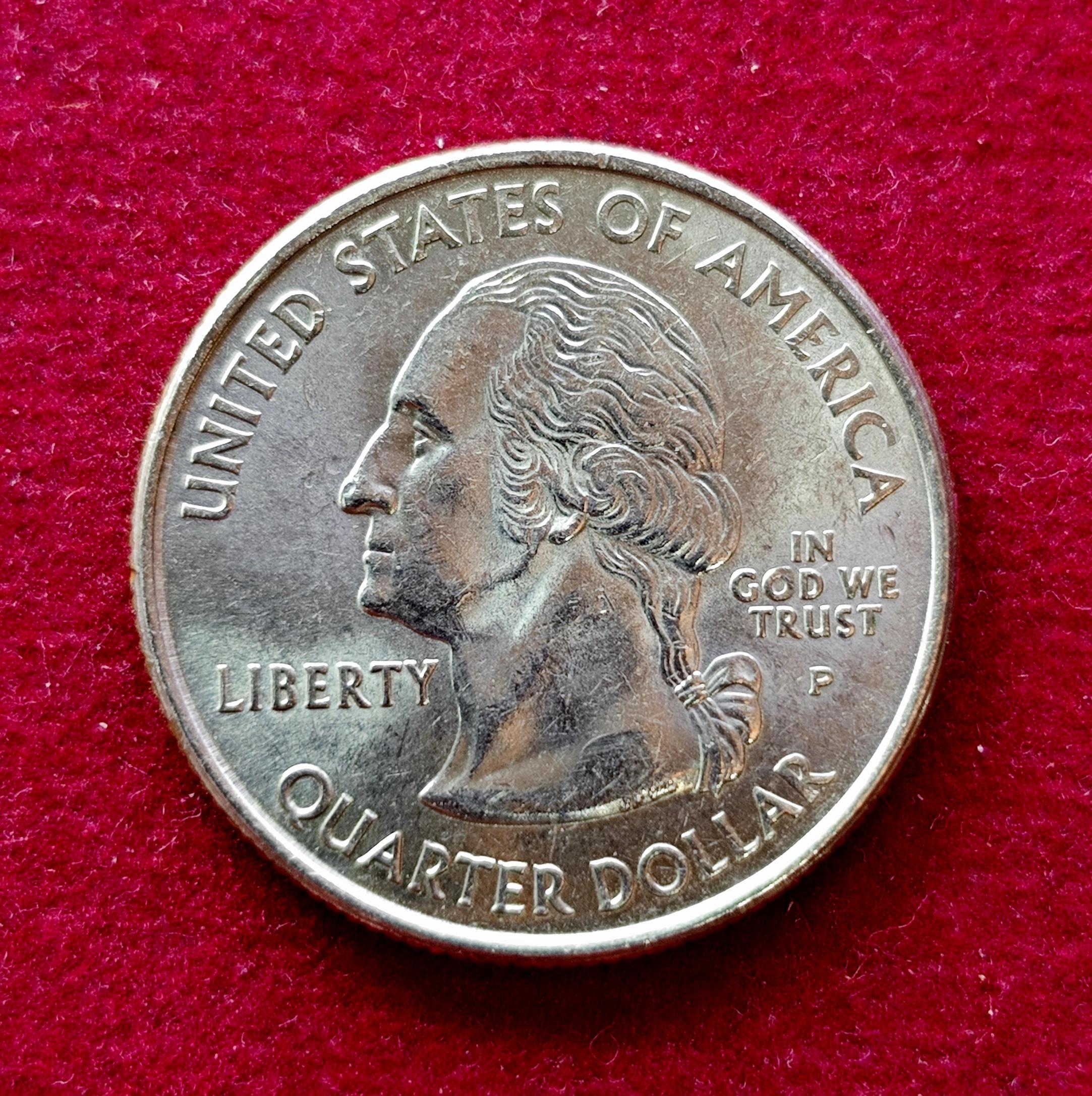 United States (USA) 1/4 Dollar Washington Quarter New Hampshire 2000 Coin  (D - Mint of Denver)