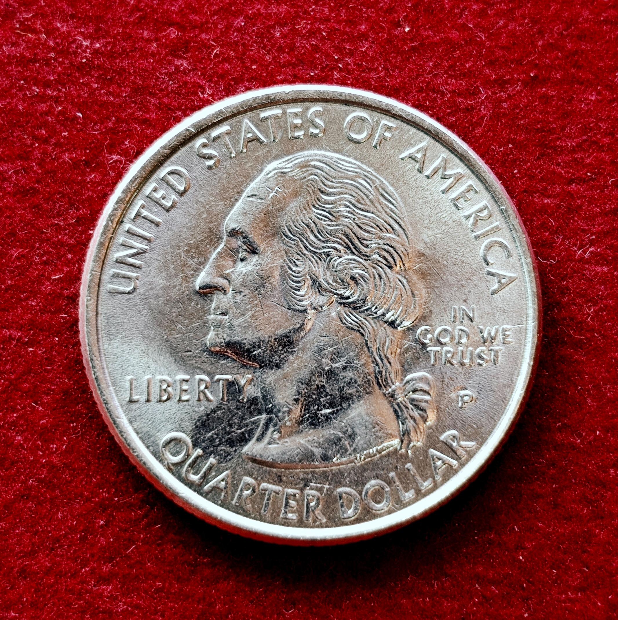 United States (USA) 1/4  Dollar Washington Quarter New Jersey 1999 Coin P (Mint of Philadelphia)