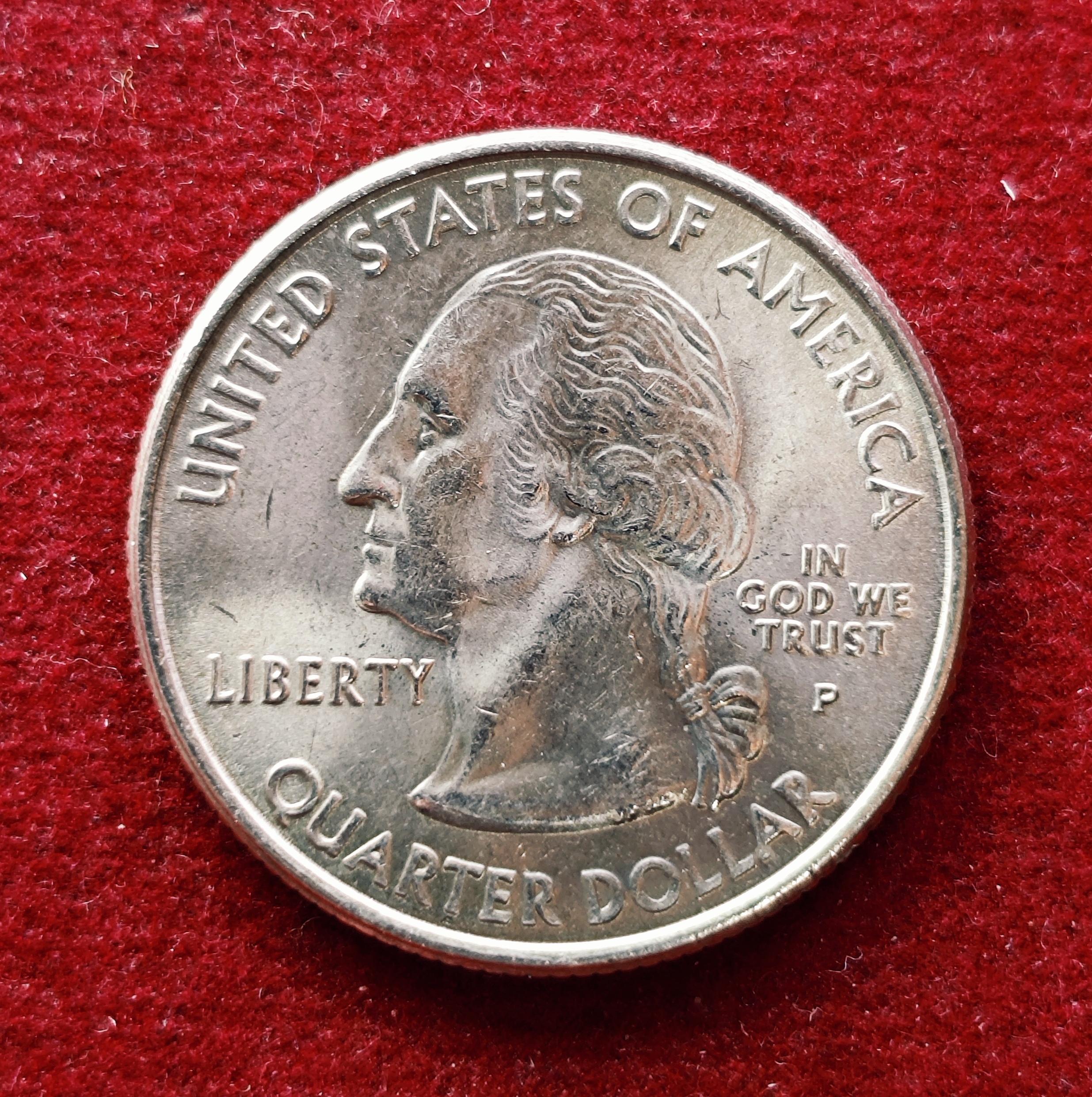 United States (USA) 1/4 Dollar Washington Quarter New York 2001 Coin
