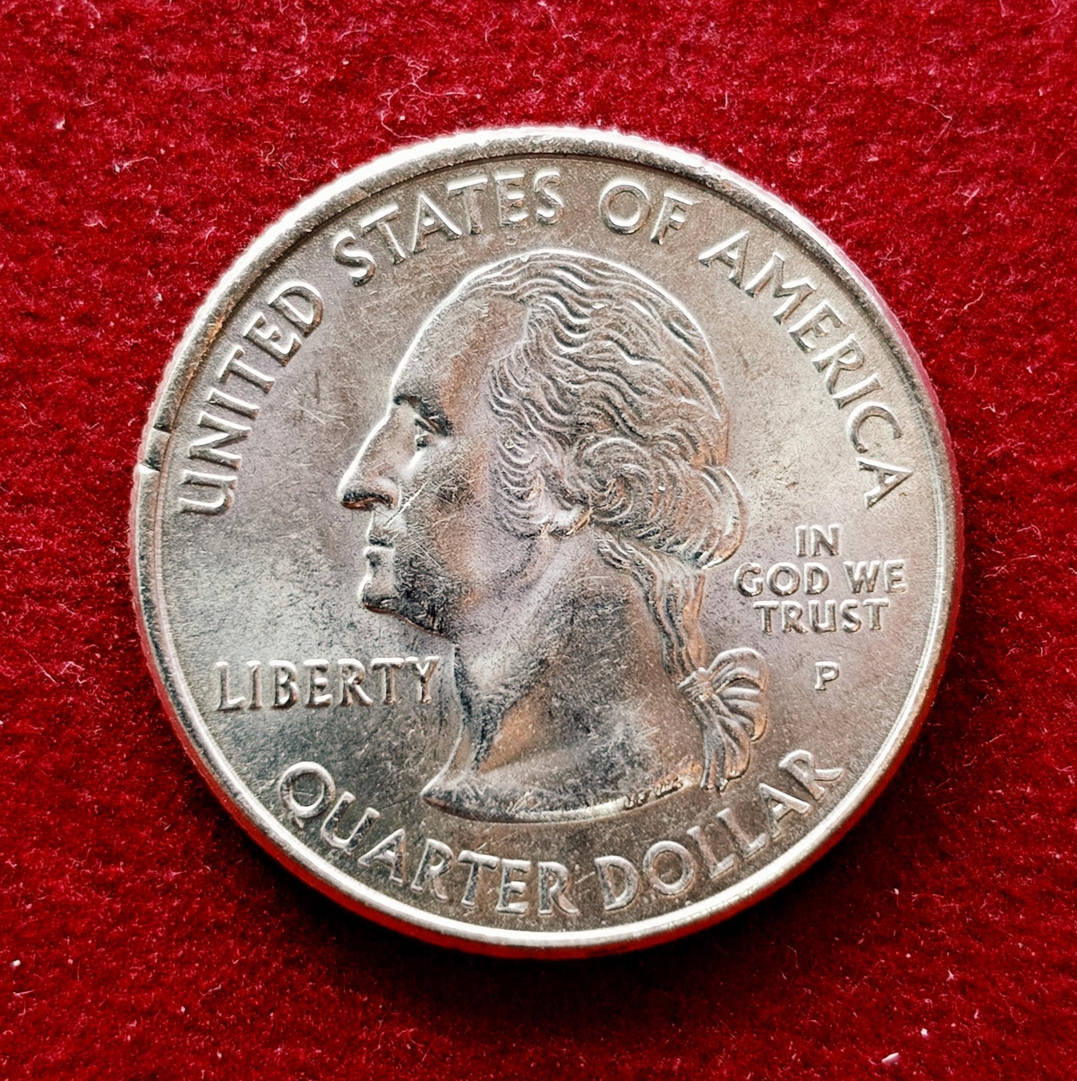 United States (USA) 1/4 Dollar Washington Quarter New York 2001 Coin