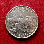 United States (USA) 1/4 Dollar "Washington Quarter" North Dakota 2006 Coin  (D - Mint of Denver)