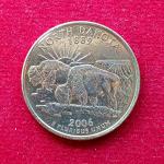 United States (USA) 1/4 Dollar "Washington Quarter" North Dakota 2006 Coin  (D - Mint of Denver)
