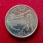 United States (USA) 1/4 Dollar Washington Quarter Ohio 2002 Coin (P - Mint of Philadelphia)