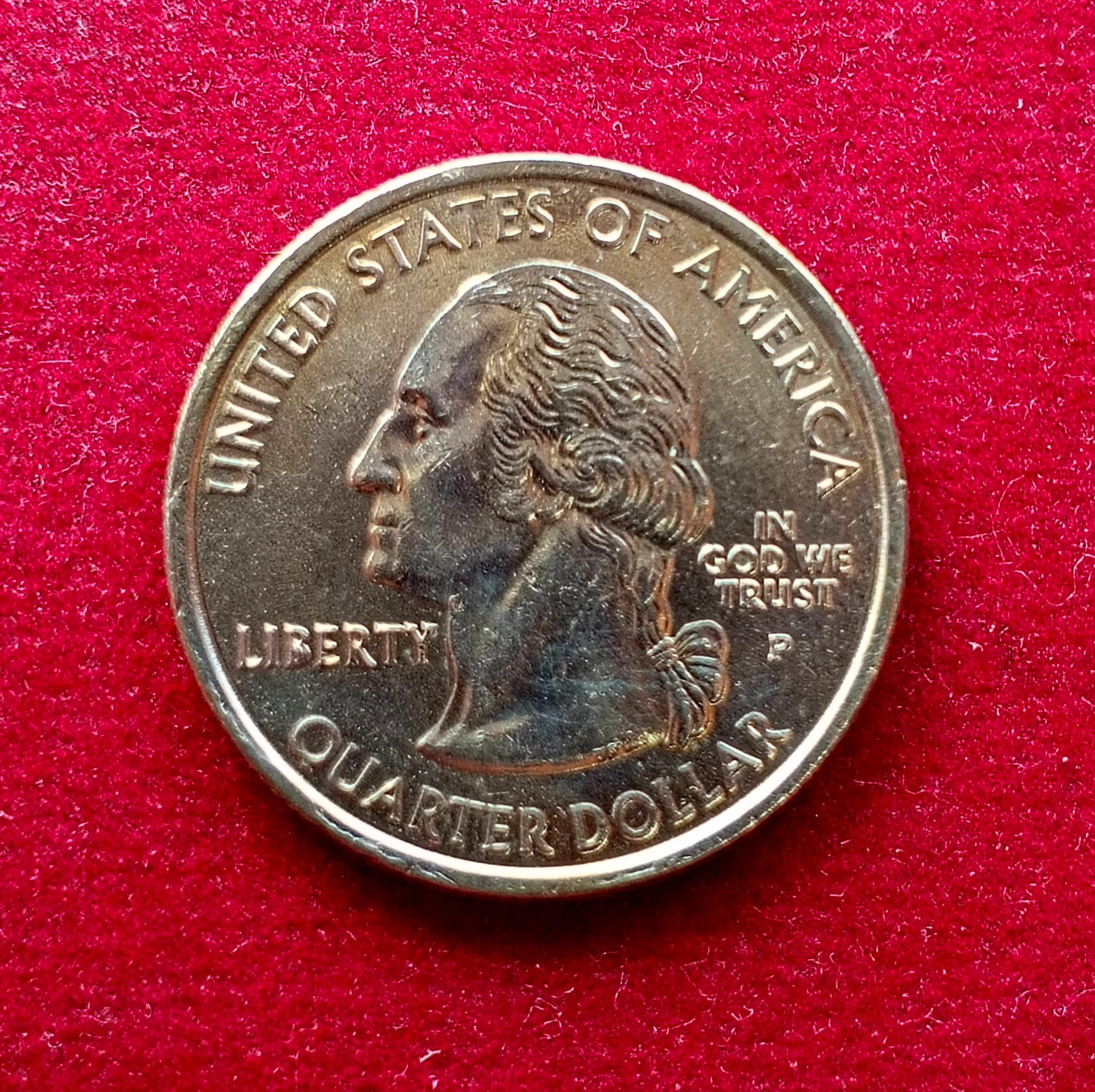 United States (USA) 1/4 Dollar Washington Quarter Oklahoma 2008   (P - Mint of Philadelphia)
