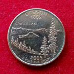 United States (USA) 1/4 Dollar "Washington Quarter" Oregon 2005 Commemorative Coin