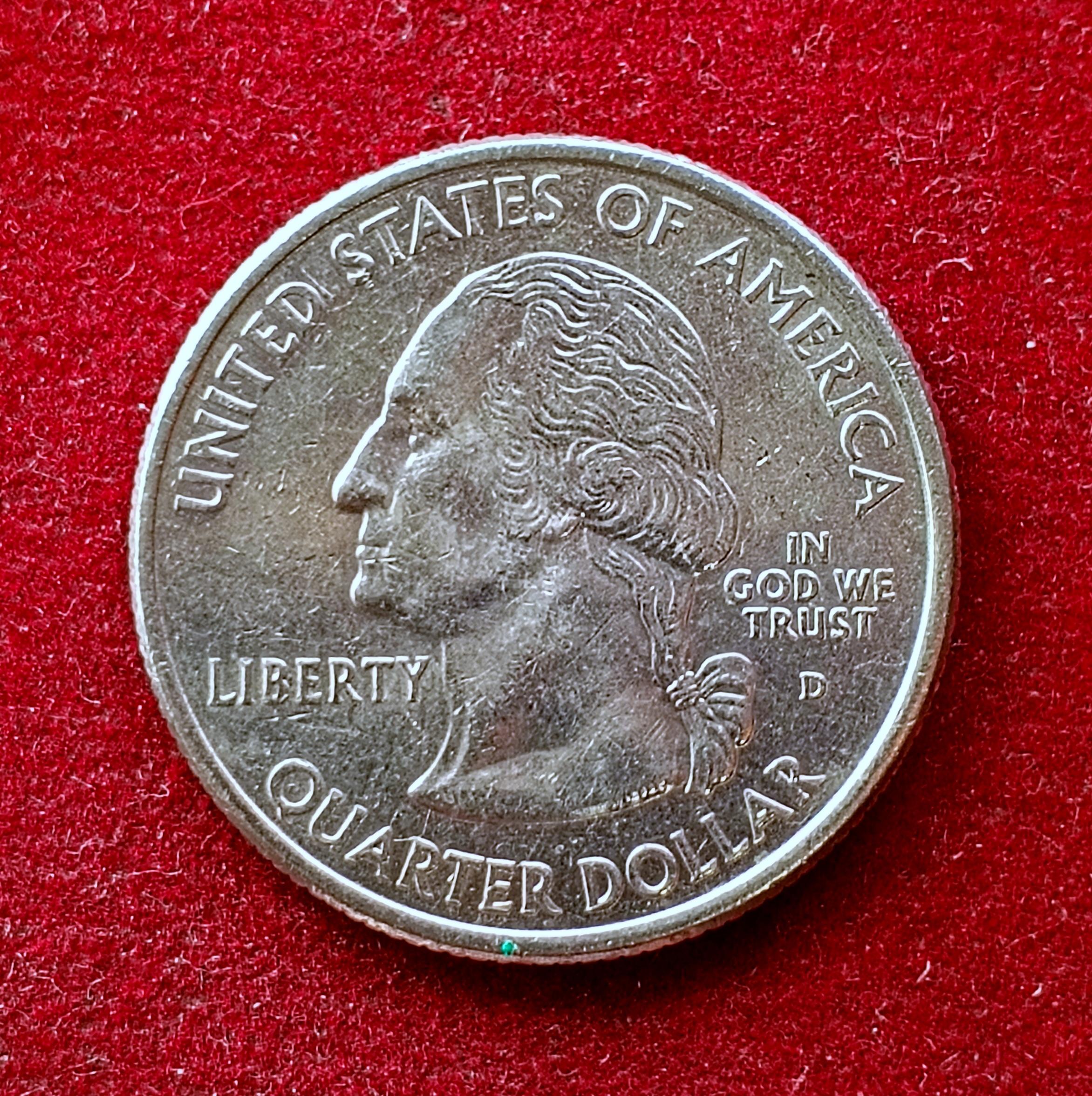 United States (USA) 1/4 Dollar "Washington Quarter" South Carolina 2000 Coin  (D - Mint of Denver)