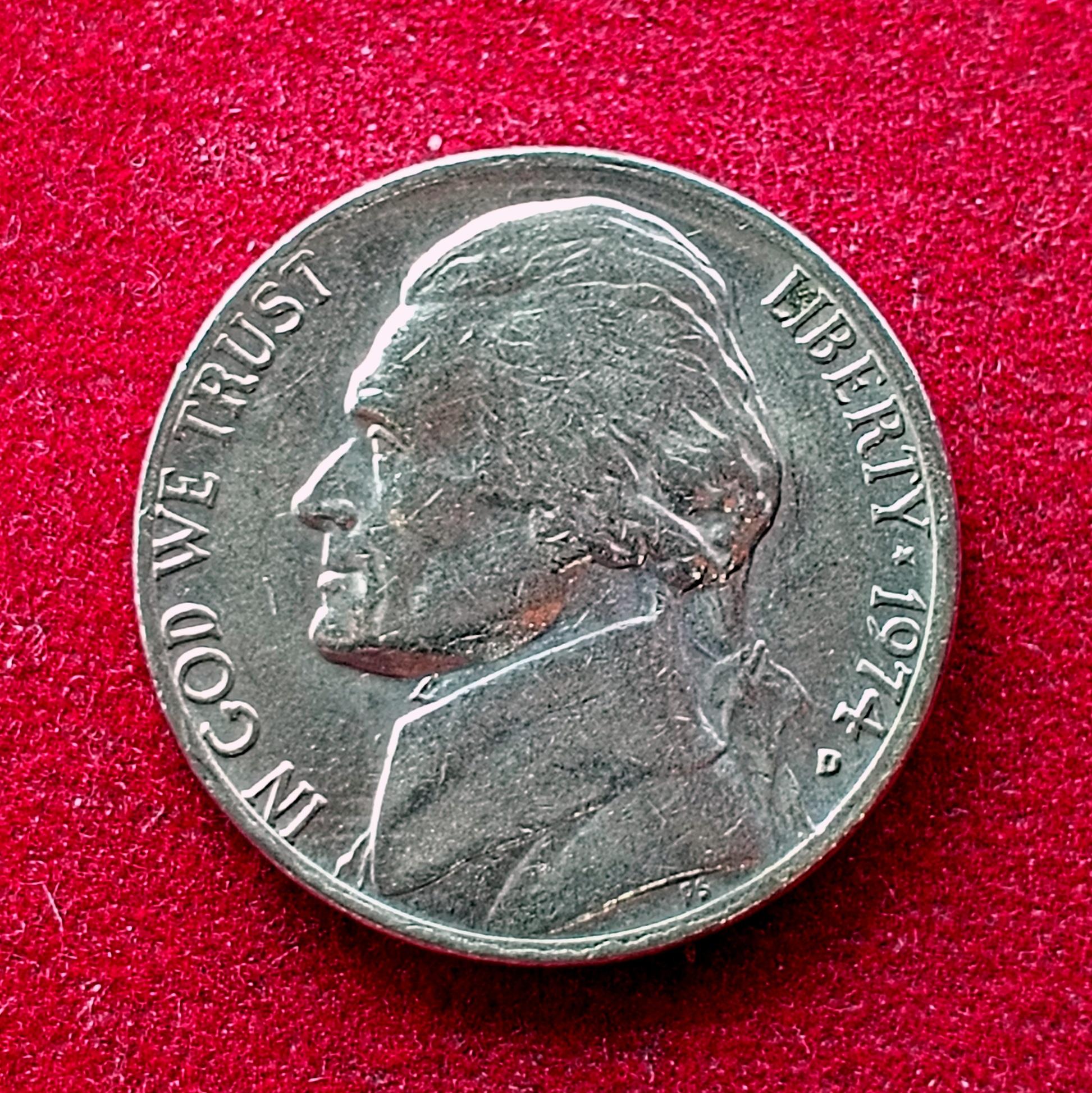 United States (USA) 5 Cents Jefferson Nickel 1974 Coin