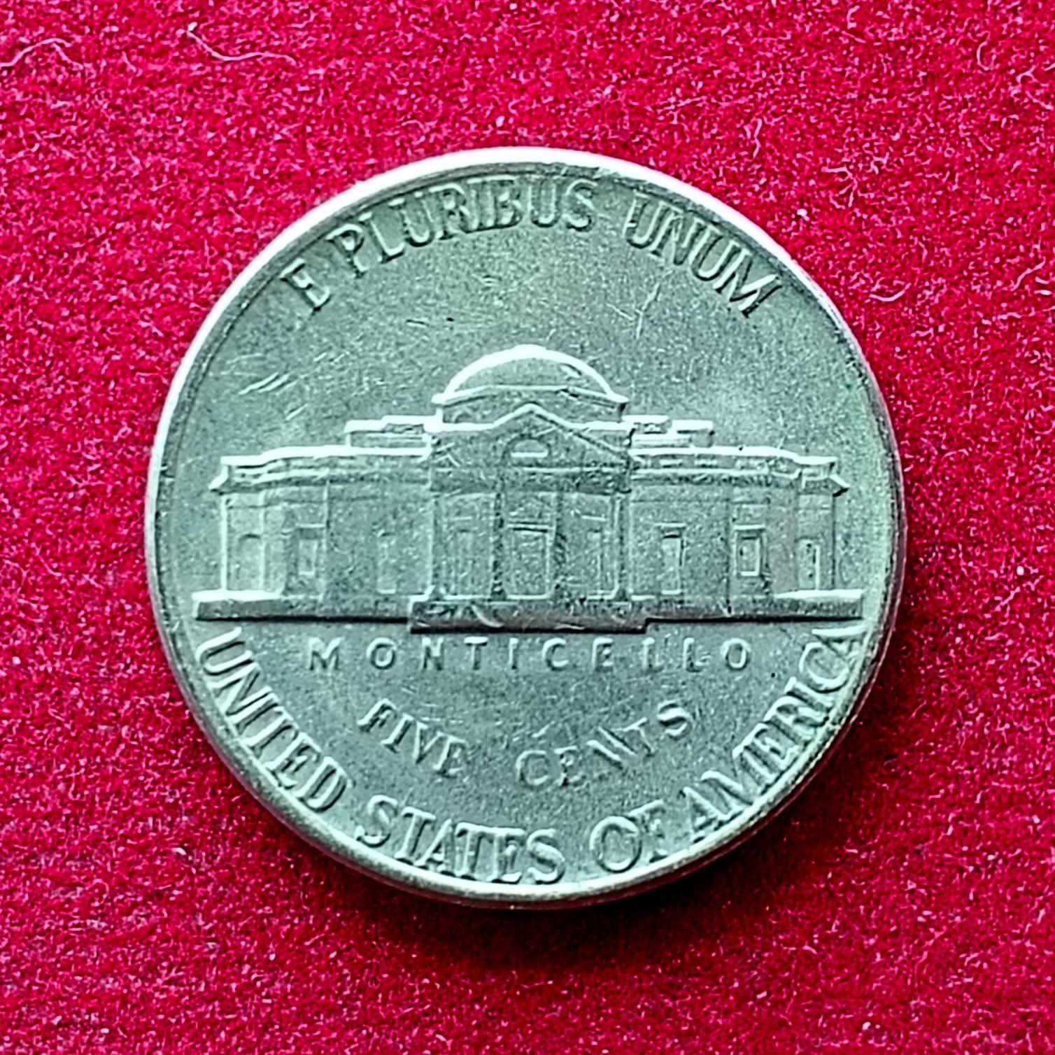 United States (USA) 5 Cents Jefferson Nickel 1980 Coin