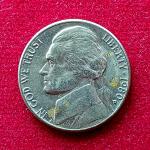 United States (USA) 5 Cents Jefferson Nickel 1980 Coin