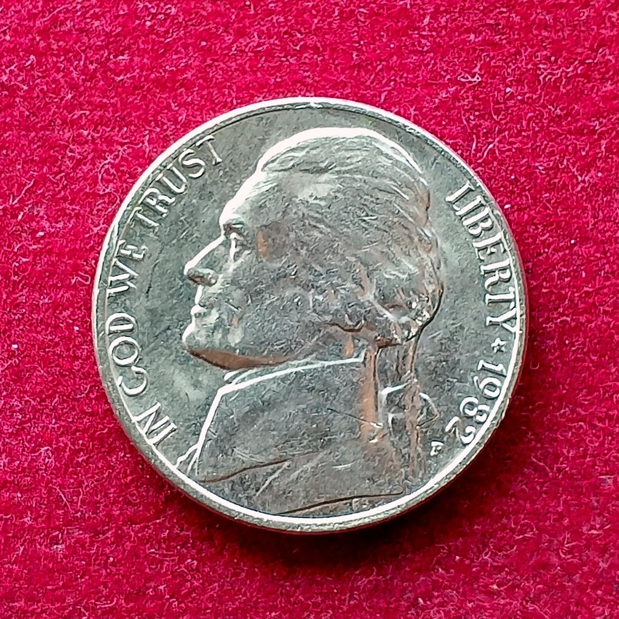 United States (USA) 5 Cents Jefferson Nickel 1982 Coin