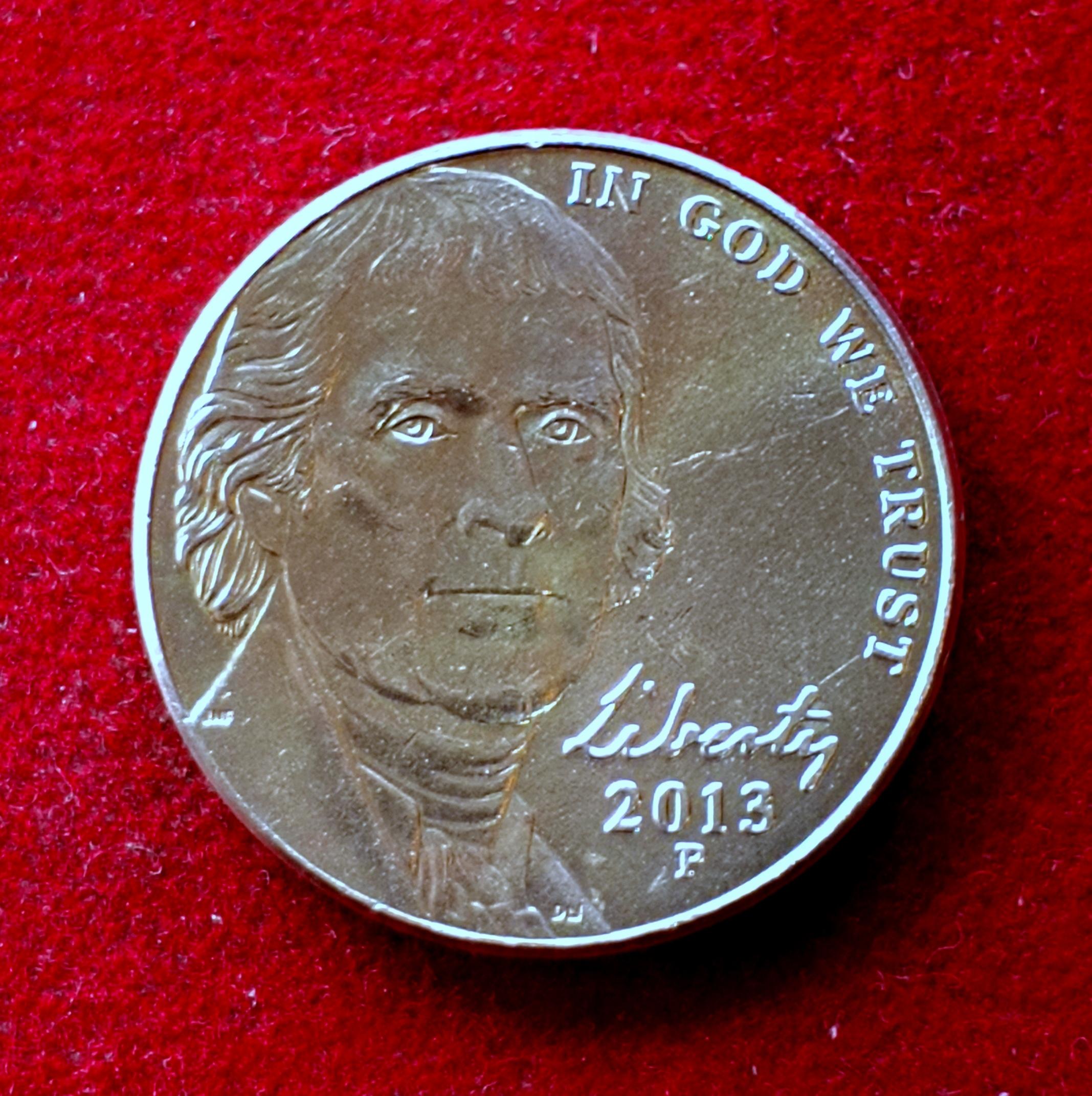United States (USA) 5 Cents Jefferson Nickel 2013 Coin
