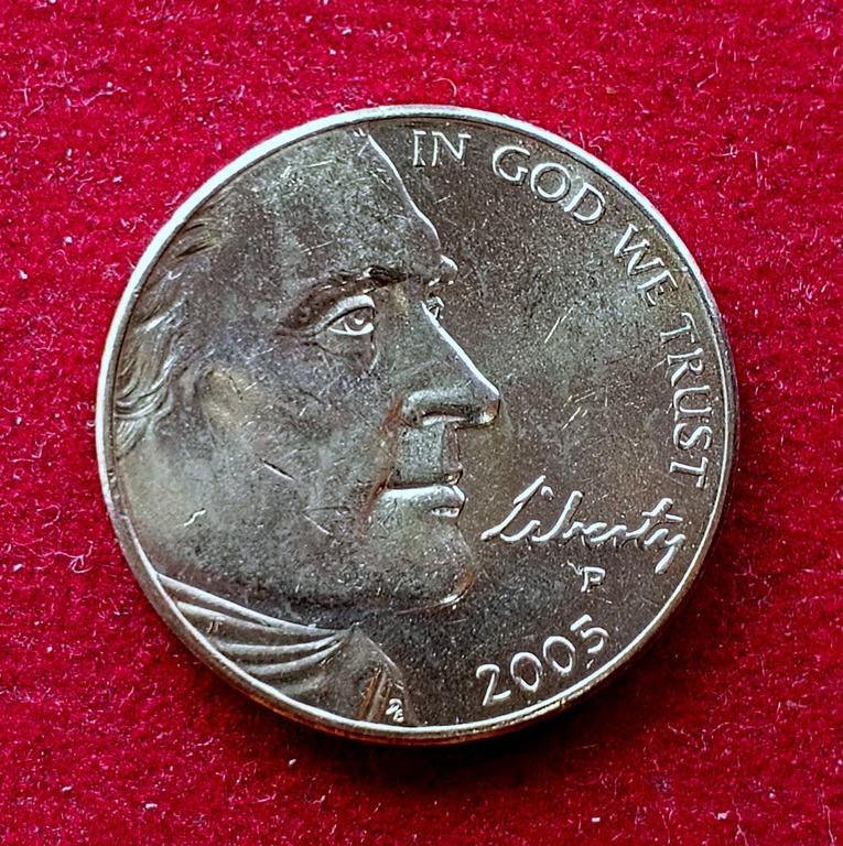 United States (USA) 5 Cents "Jefferson Nickel" Westward Journey, Bison 2005 Coin