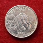 United States (USA) ¼ Dollar "Washington Quarter" Alaska 2008 Coin  (D - Mint of Denver)