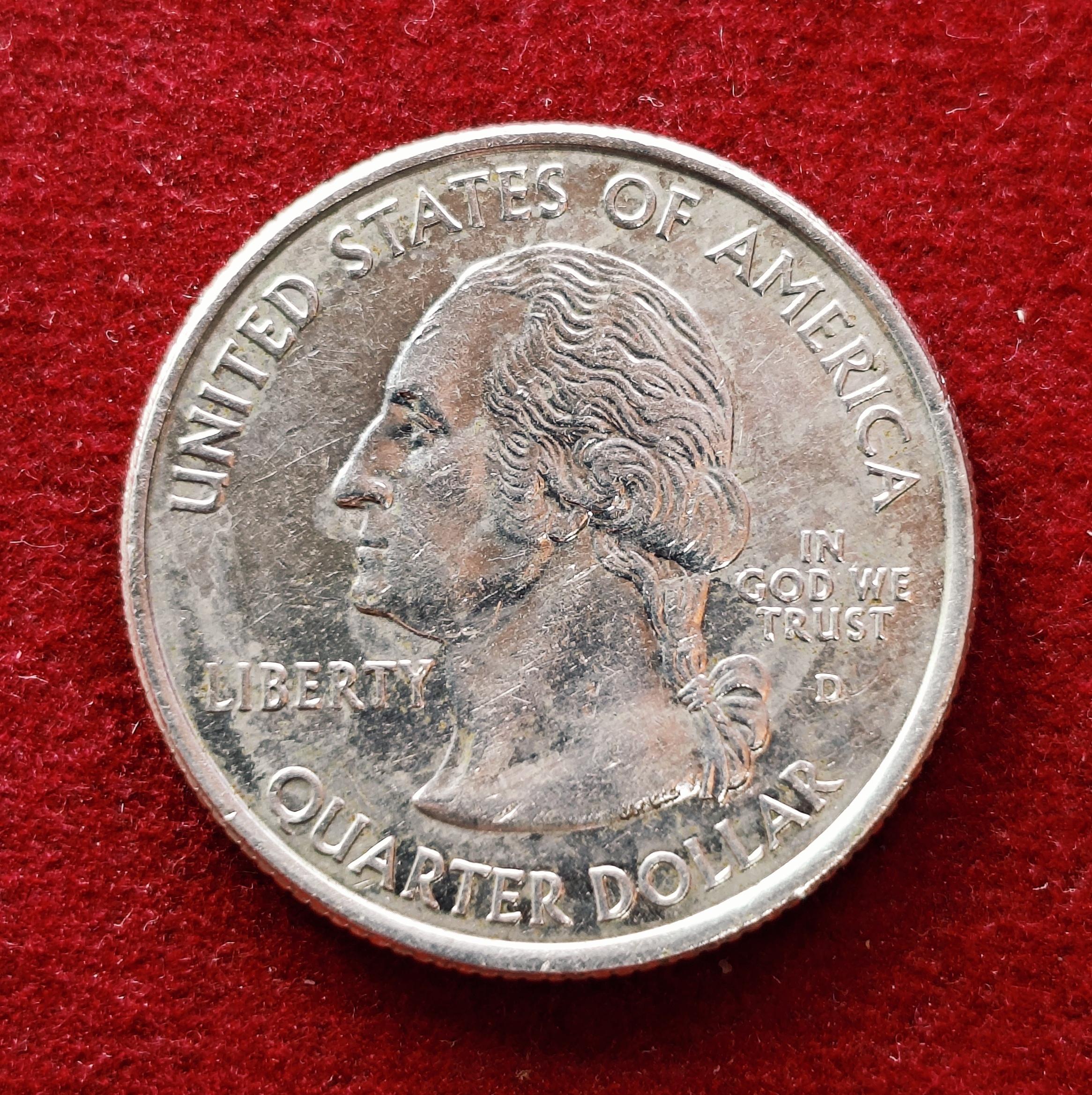 United States (USA) ¼ Dollar "Washington Quarter" Alaska 2008 Coin  (D - Mint of Denver)