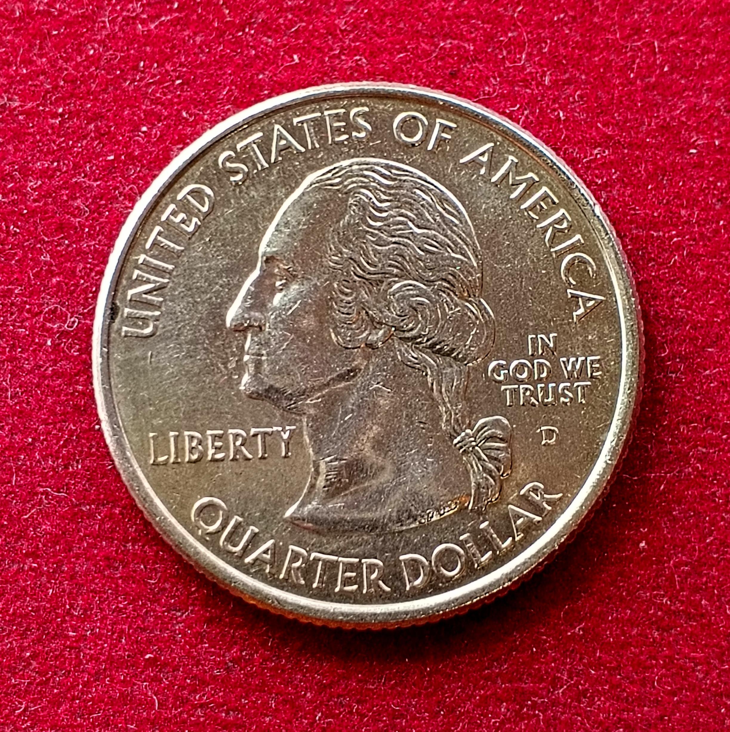 United States (USA) ¼ Dollar "Washington Quarter" Alaska 2008 Coin  (D - Mint of Denver)