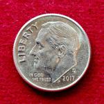 United States(USA) 1 Dime Roosevelt Dime 2017 Coin