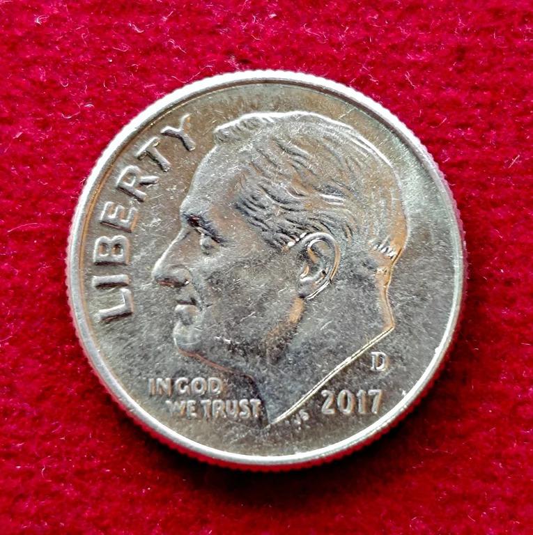 United States(USA) 1 Dime Roosevelt Dime 2017 Coin