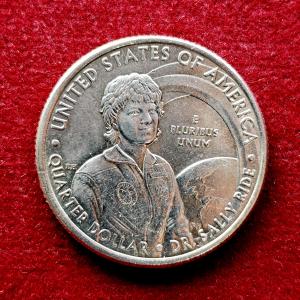 United States(USA) 1/4 Dollar "Washington Quarter" Dr. Sally Ride Commemorative 2022 Coin