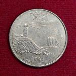 USA 1/4 Dollar "Washington Quarter" Maine 2003 Coin