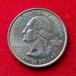 USA 1/4 Dollar "Washington Quarter" North Carolina 2001 Coin  (D - Mint Denver)