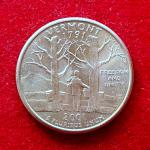 USA 1/4 Dollar Washington Quarter Vermont 2001 Coin (P - Mint of Philadelphia)