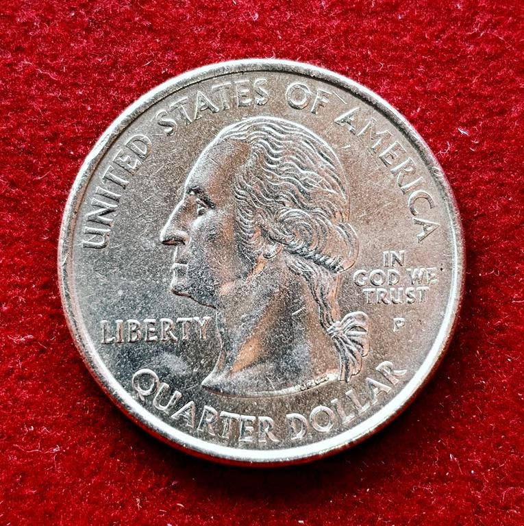 USA 1/4 Dollar Washington Quarter Vermont 2001 Coin (P - Mint of Philadelphia)