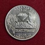 USA ( United States) 1/4  Dollar "Washington Quarter" Arkansas 2003 Coin