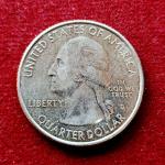 USA ( United States) 1/4  Dollar "Washington Quarter" Blue Ridge Parkway, North Carolina 2015 Coin  (D - Mint of Denver)