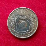 USA ( United States) 1/4  Dollar "Washington Quarter"  Georgia 1999 Coin