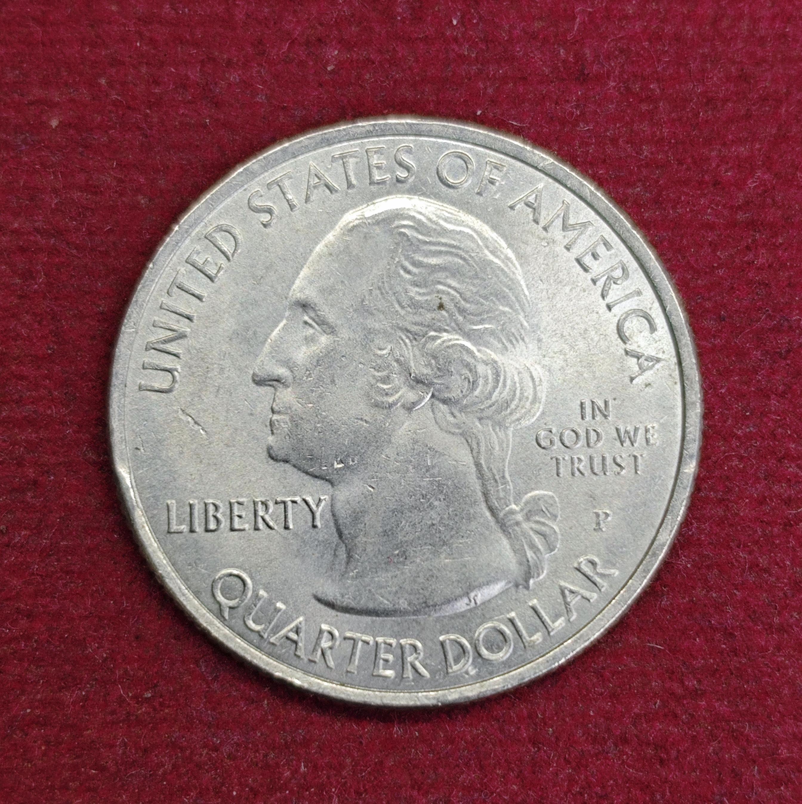 USA ( United States) 1/4  Dollar "Washington Quarter" Great Sand Dunes, Colorado 2014 Coin