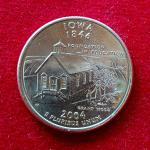 USA ( United States) 1/4 Dollar “Washington Quarter” Iowa 2004 Coin