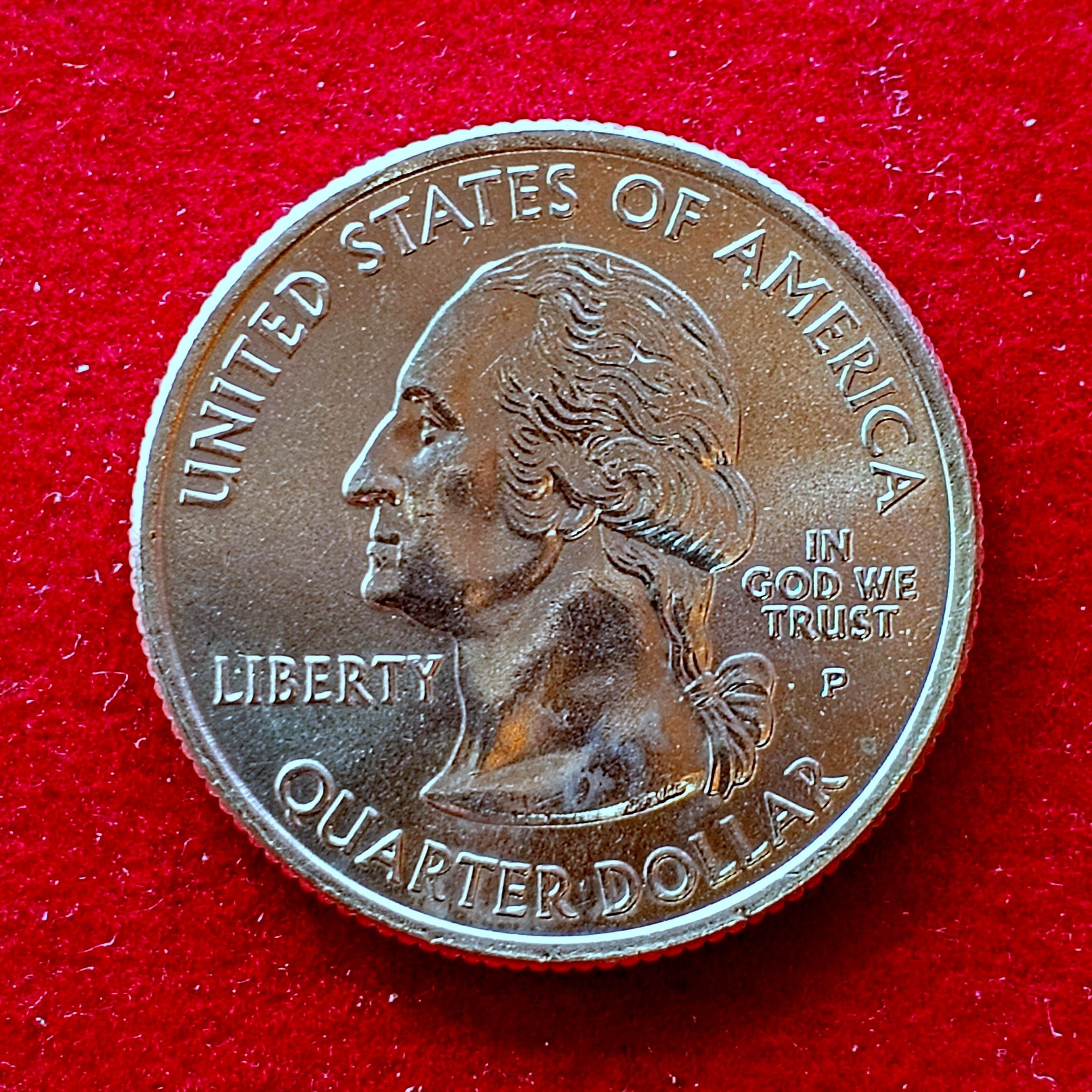 USA ( United States) 1/4 Dollar “Washington Quarter” Iowa 2004 Coin