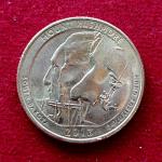 USA ( United States) 1/4  Dollar "Washington Quarter" Mount Rushmore 2013 Coin