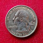 USA ( United States) 1/4  Dollar "Washington Quarter" Virginia 2000 Coin  (D - Mint of Denver)