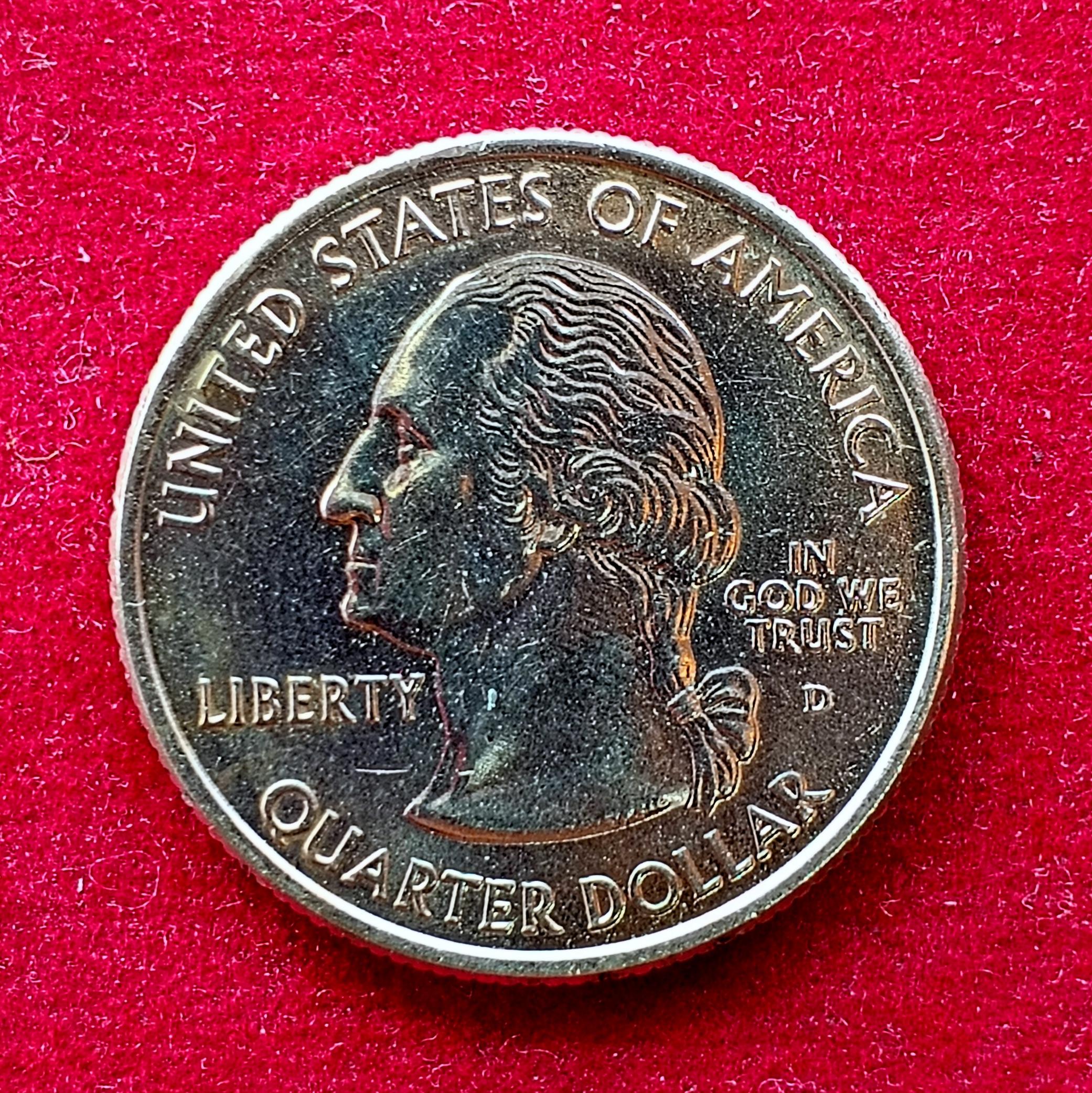 USA (United States) 1/4 Dollar Washington Quarter  West Virginia 2005 Coin