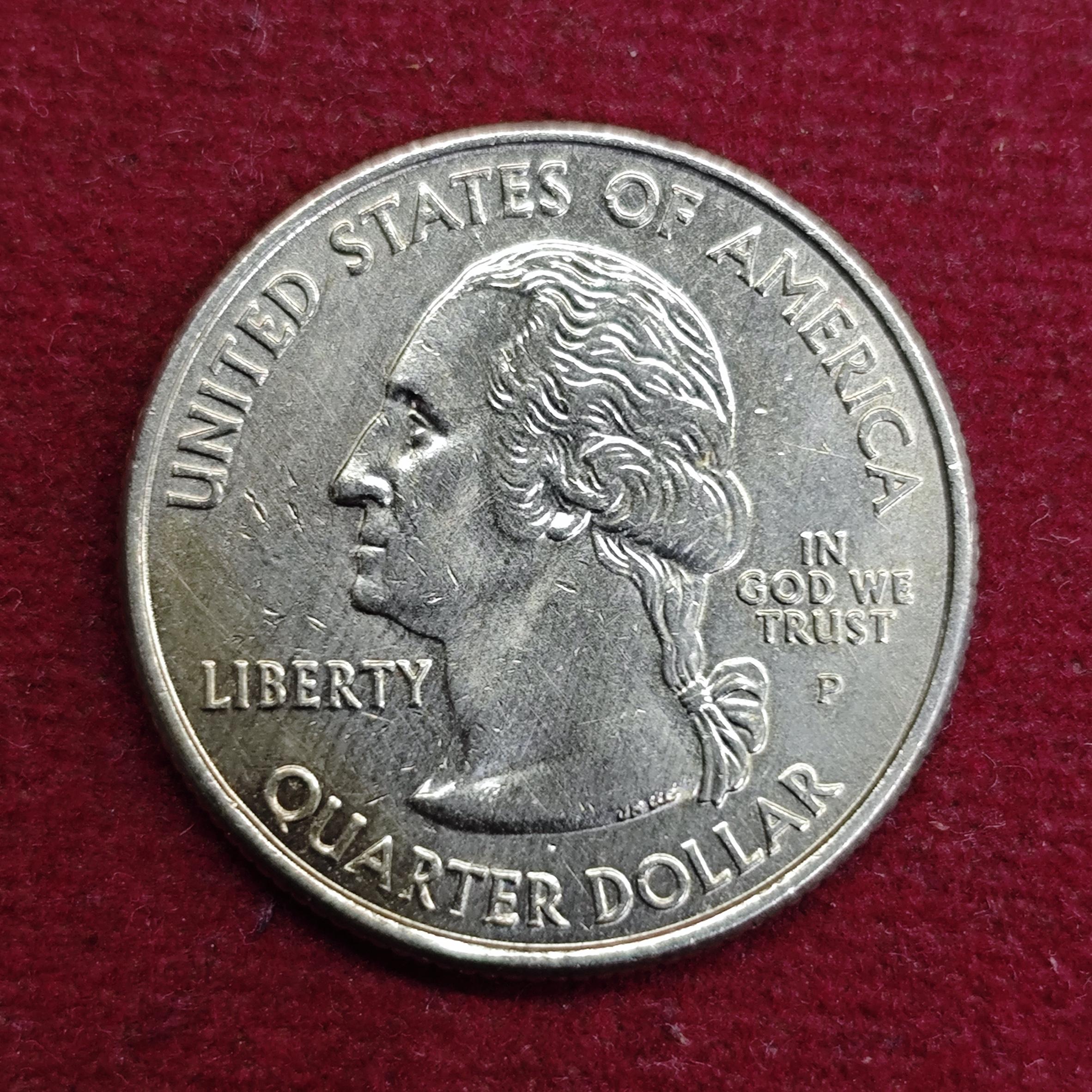 USA (United States) 1/4 Dollar “Washington Quarter” Wisconsin 2004 Coin