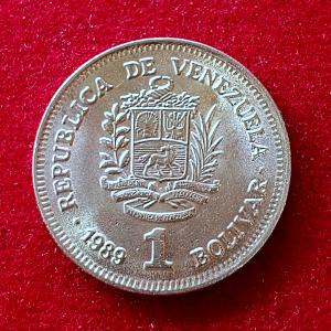 Venezuela 1 Bolivar 1989 Coin