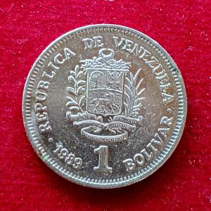 Venezuela 1 Bolivar 1989 Coin