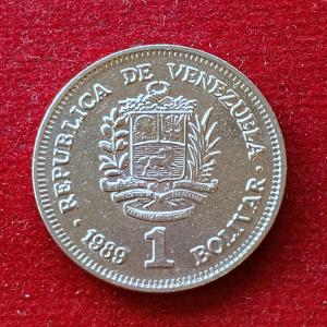 Venezuela 1 Bolivar 1989 Coin