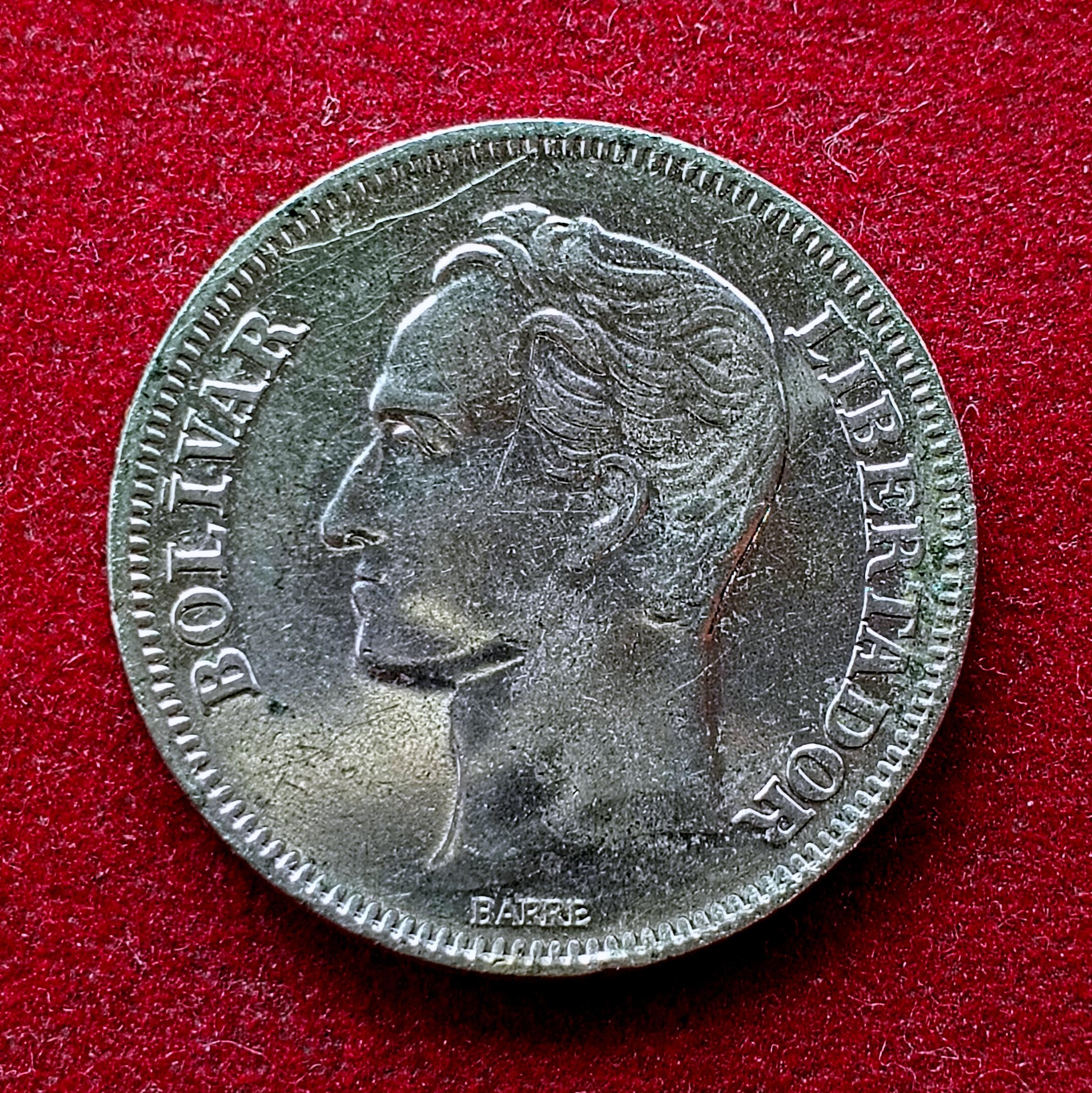 Venezuela 2 Bolivares 1989 Coin