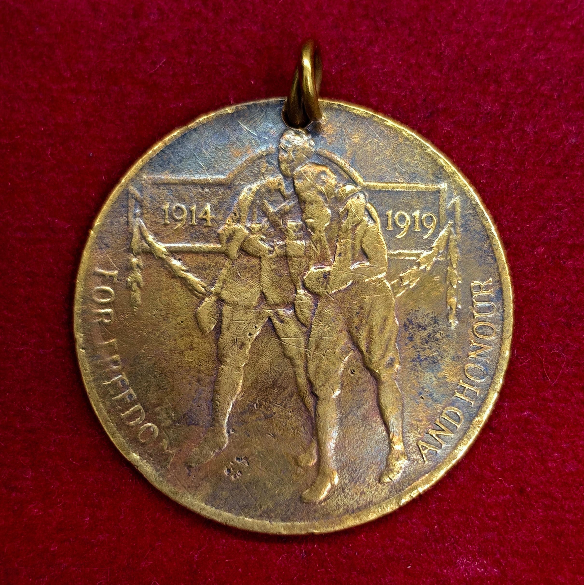 WWI Anglo-India Peace Medal 1914 - 1919 For Freedom And Honour (George V King Emperor)