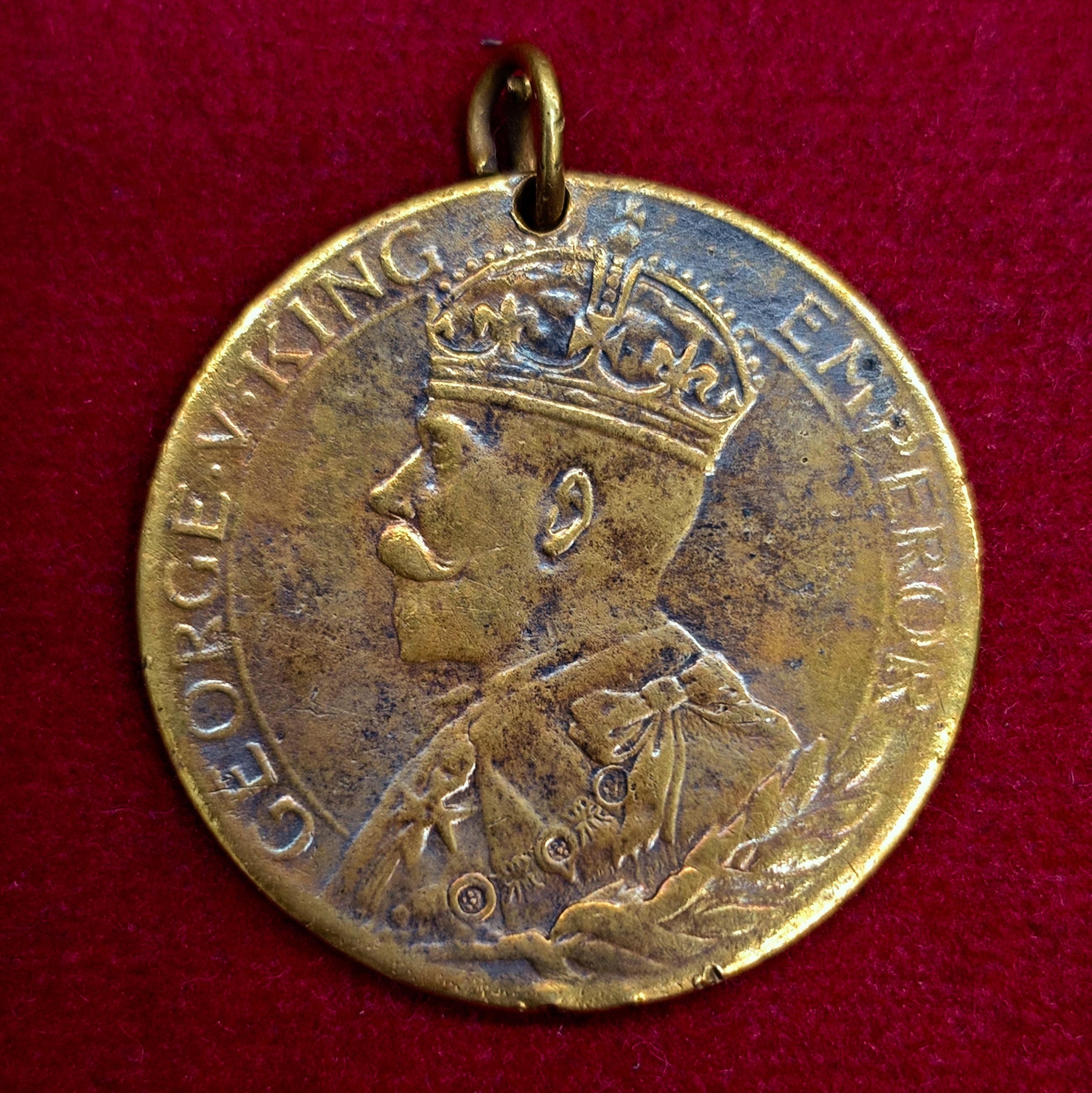 WWI Anglo-India Peace Medal 1914 - 1919 For Freedom And Honour (George V King Emperor)