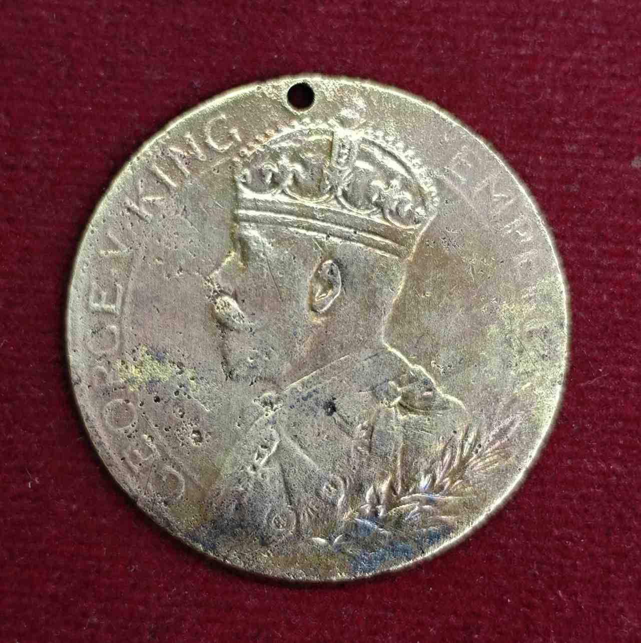 WWI Anglo-India Peace Medal 1914 - 1919 For Freedom And Honour (George V King Emperor)