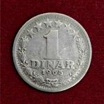 Yugoslavia 1 Dinar 1965 Coin