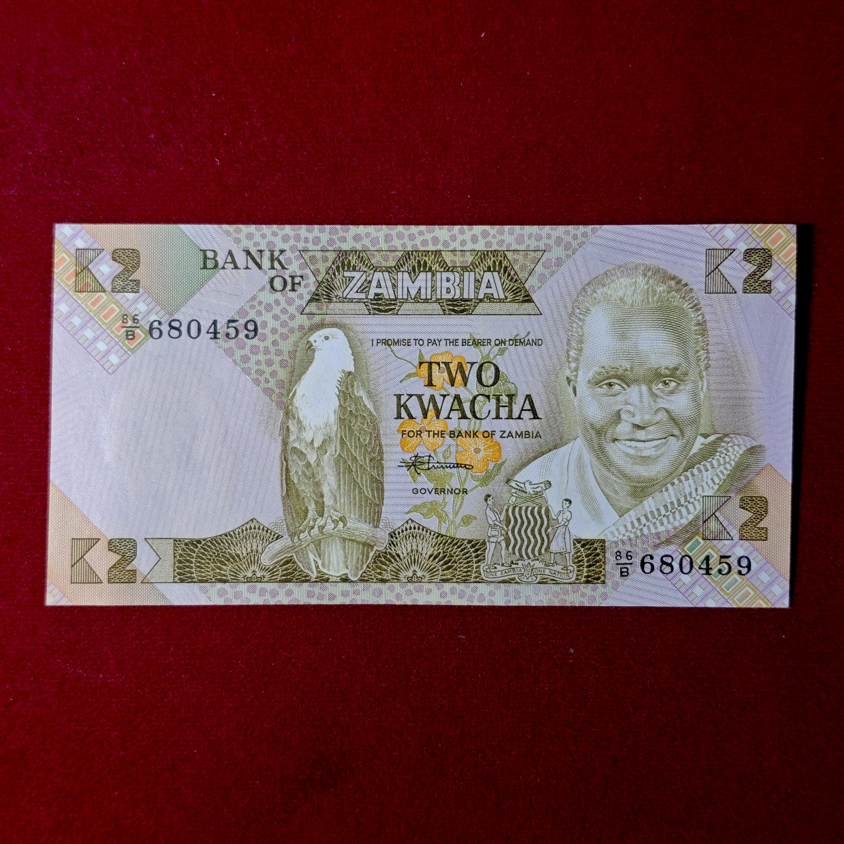Zambia 2 Kwacha Banknote