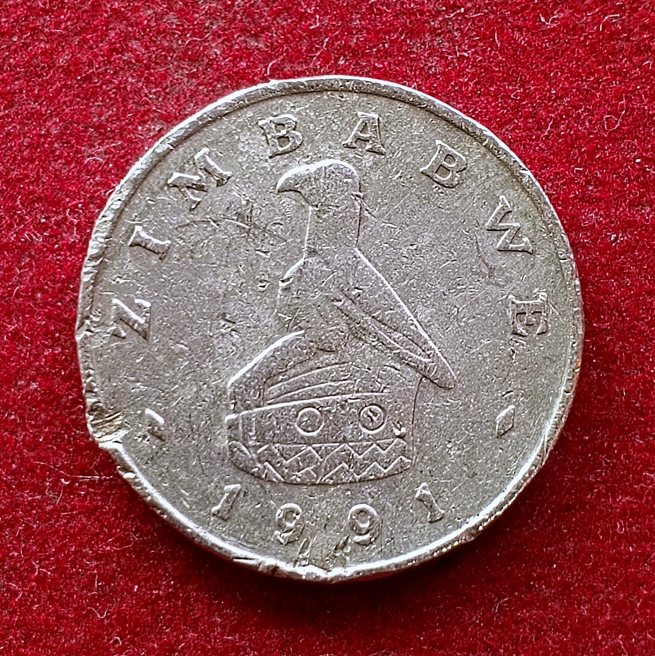 Zimbabwe 10 Cents 1991 Coin