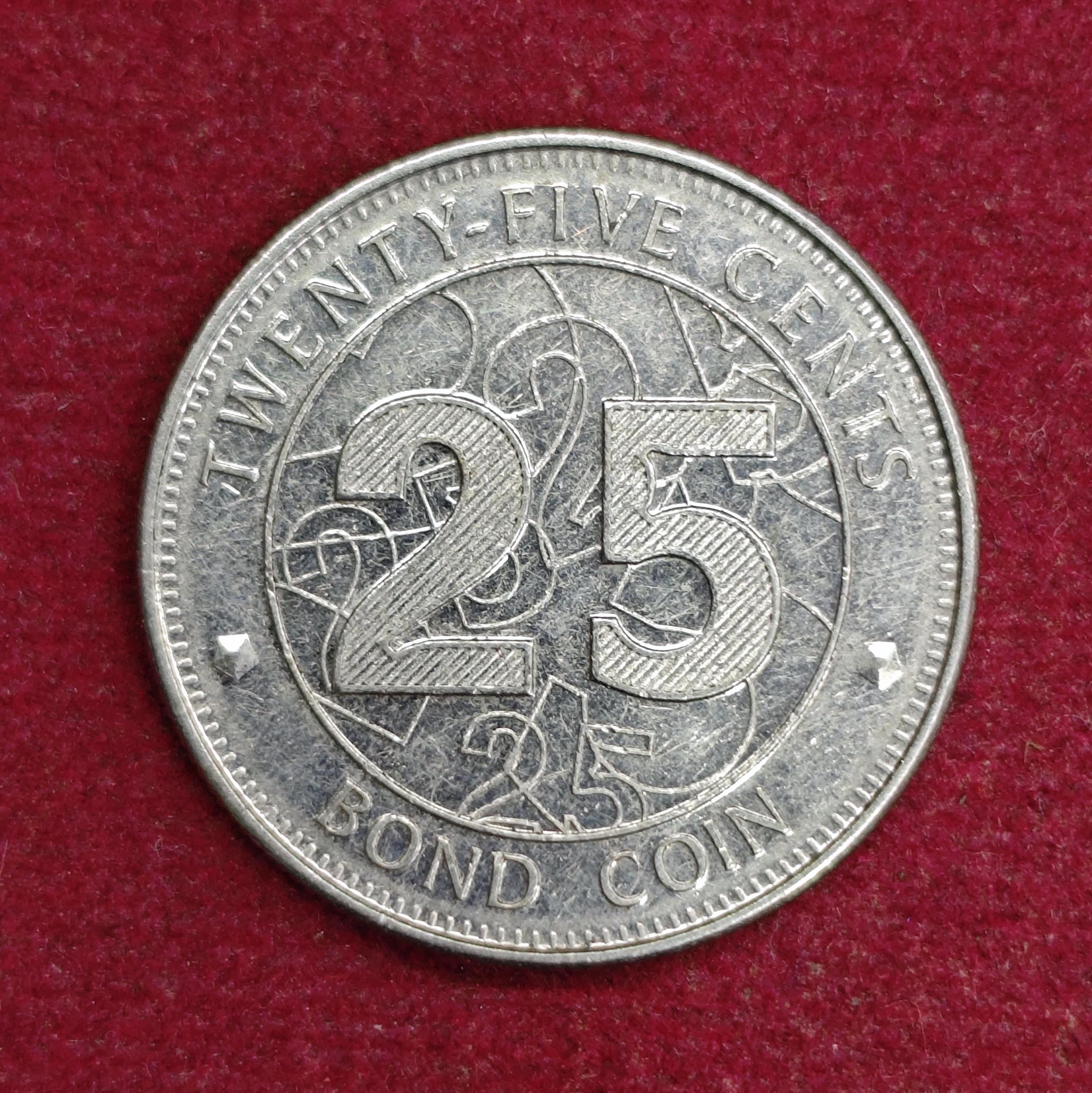Zimbabwe 25 Cents Bond Coin 2014 Coin