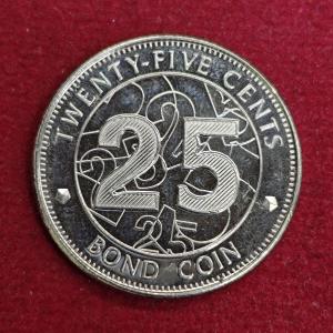 Zimbabwe 25 Cents Bond Coin 2014 Coin