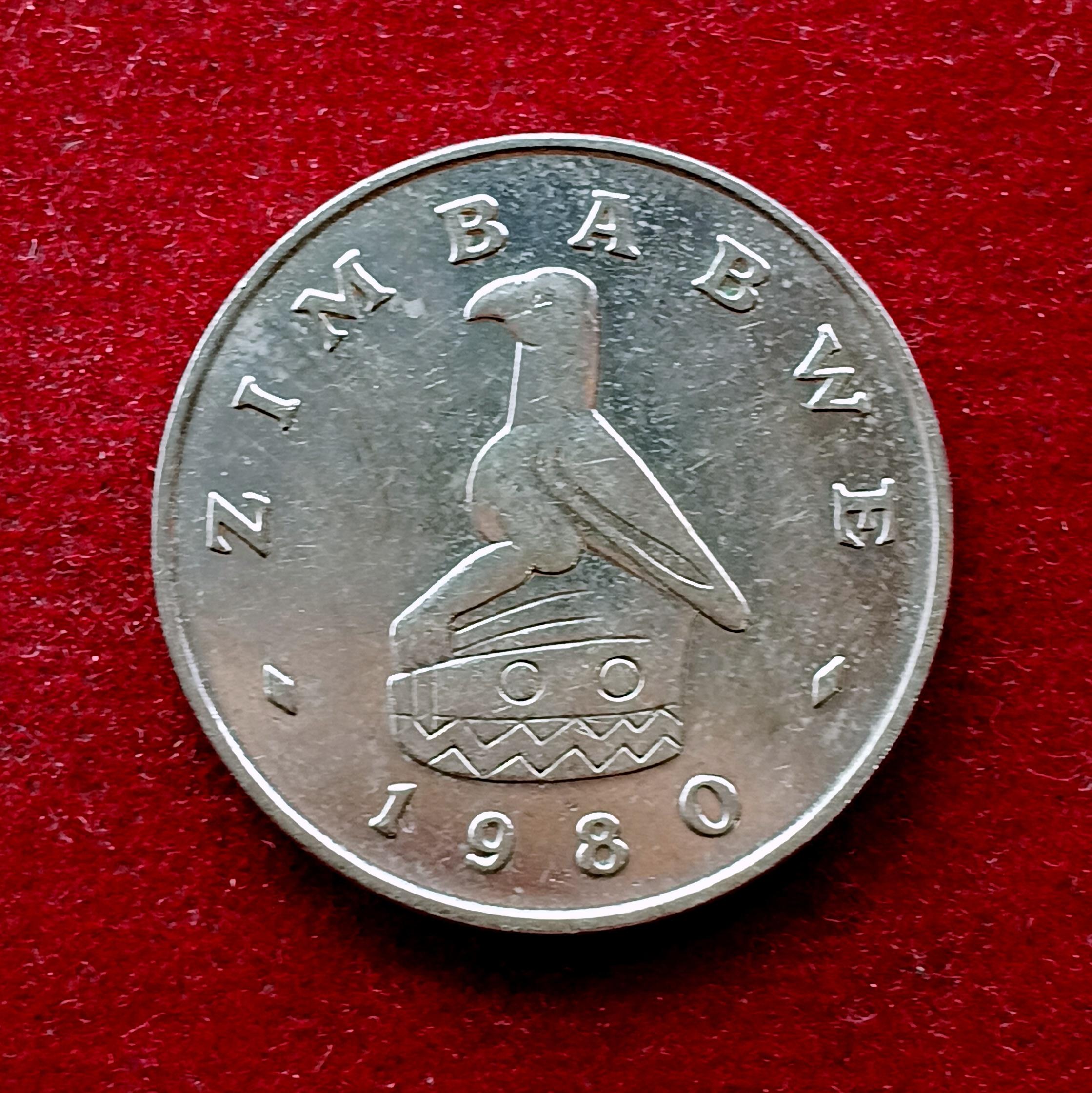 Zimbabwe 50 Cents 1980 Coin
