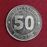 Zimbabwe 50 Cents Bond Coin 2014 Coin